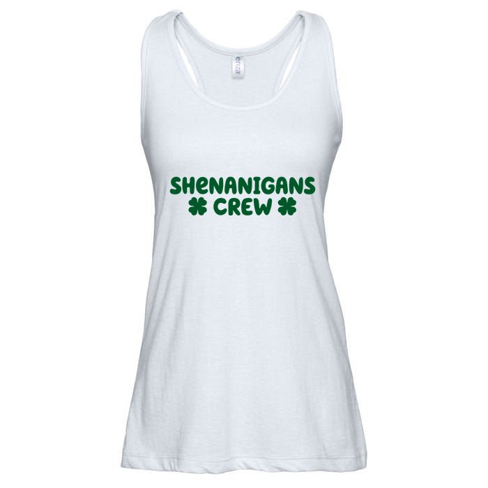 Shenanigans Crew St Patricks Day Ladies Essential Flowy Tank