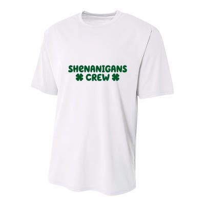 Shenanigans Crew St Patricks Day Youth Performance Sprint T-Shirt