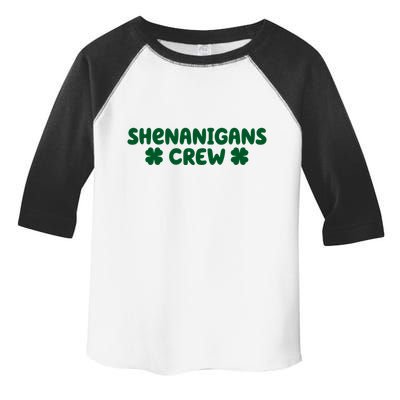 Shenanigans Crew St Patricks Day Toddler Fine Jersey T-Shirt