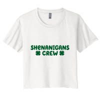 Shenanigans Crew St Patricks Day Crop Top