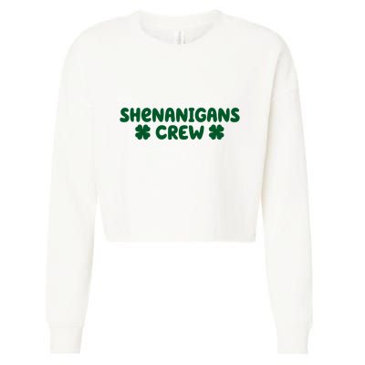 Shenanigans Crew St Patricks Day Cropped Pullover Crew