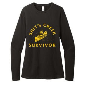 Shits Creek Survivor Womens CVC Long Sleeve Shirt