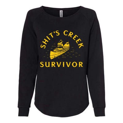 Shits Creek Survivor Womens California Wash Sweatshirt