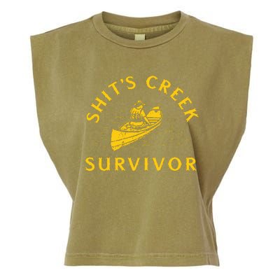 Shits Creek Survivor Garment-Dyed Women's Muscle Tee