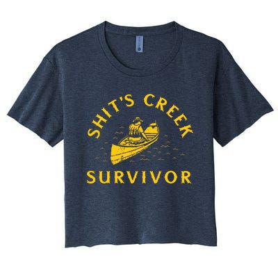 Shits Creek Survivor Women's Crop Top Tee