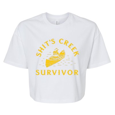 Shits Creek Survivor Bella+Canvas Jersey Crop Tee