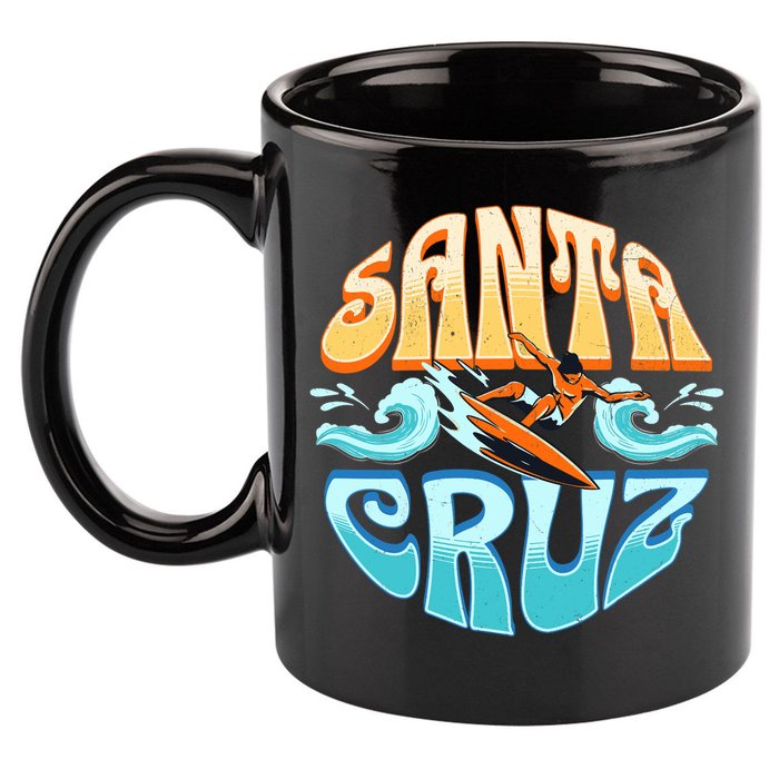 Santa Cruz 11oz C Handle Ceramic Mug