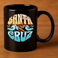 Santa Cruz 11oz C Handle Ceramic Mug