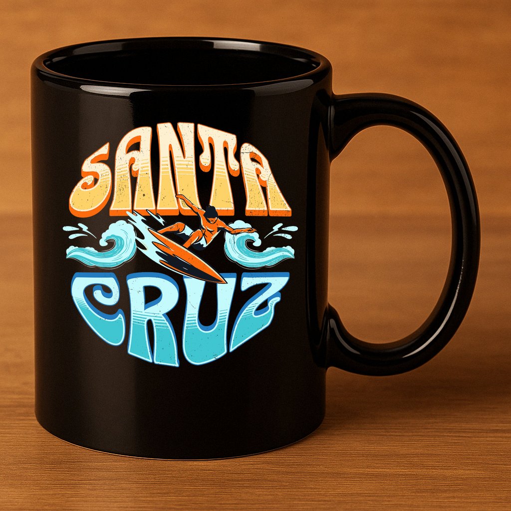Santa Cruz 11oz C Handle Ceramic Mug