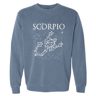 Scorpio Constellation Scorpio Astrology Symbol Gift Garment-Dyed Sweatshirt