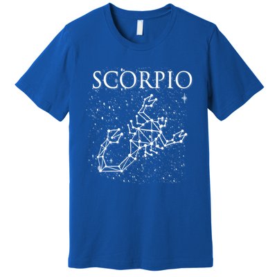 Scorpio Constellation Scorpio Astrology Symbol Gift Premium T-Shirt