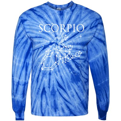 Scorpio Constellation Scorpio Astrology Symbol Gift Tie-Dye Long Sleeve Shirt