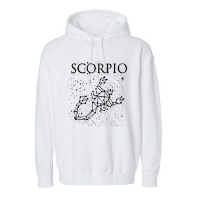 Scorpio Constellation Scorpio Astrology Symbol Gift Garment-Dyed Fleece Hoodie