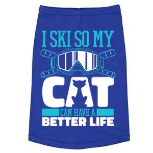 Skiing Cat Ski Gift Winter Sports Skier Gift Doggie Tank