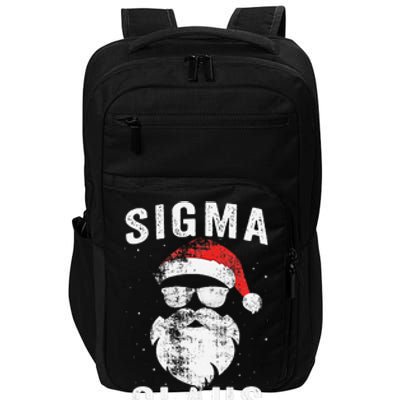 Sigma Claus Santa Funny Christmas Rizz Male The Rizzler Meme Impact Tech Backpack