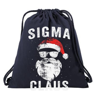 Sigma Claus Santa Funny Christmas Rizz Male The Rizzler Meme Drawstring Bag