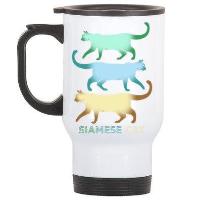 Siamese Cat Squad For Siamese Cat Family Great Gift Stainless Steel Travel Mug