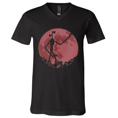 Supernatural Cryptid Siren Head V-Neck T-Shirt