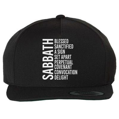 Sabbath Commandment Wool Snapback Cap