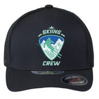 Skiing Crew Skiers Ski Skier Winter Sports Premium Flexfit Unipanel Trucker Cap