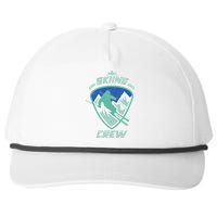 Skiing Crew Skiers Ski Skier Winter Sports Premium Snapback Five-Panel Rope Hat