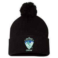 Skiing Crew Skiers Ski Skier Winter Sports Premium Pom Pom 12in Knit Beanie