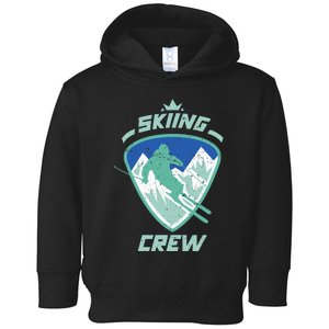 Skiing Crew Skiers Ski Skier Winter Sports Premium Toddler Hoodie