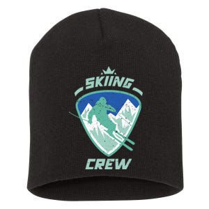 Skiing Crew Skiers Ski Skier Winter Sports Premium Short Acrylic Beanie