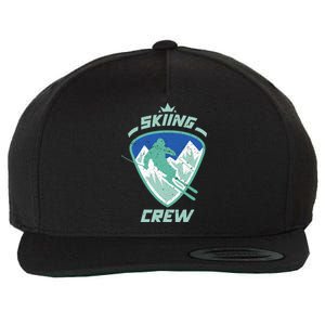 Skiing Crew Skiers Ski Skier Winter Sports Premium Wool Snapback Cap