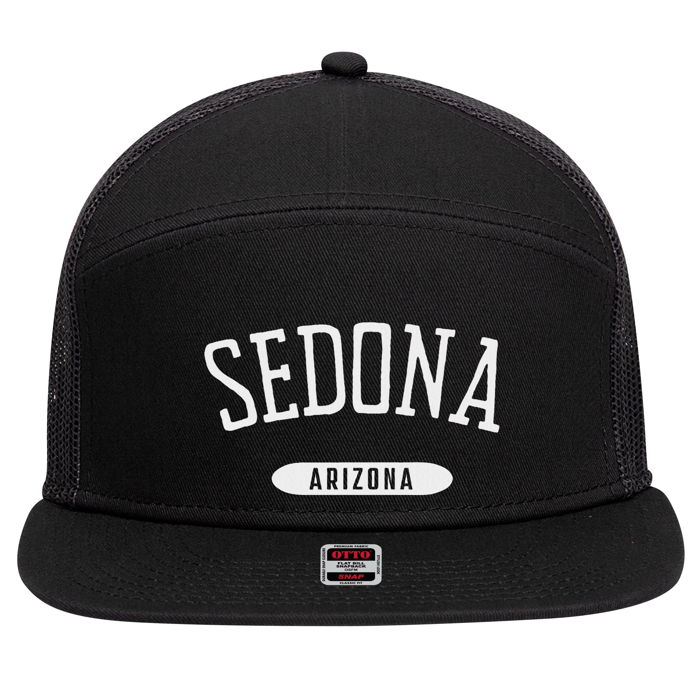 Sedona Classic Style Sedona Arizona Az 7 Panel Mesh Trucker Snapback Hat