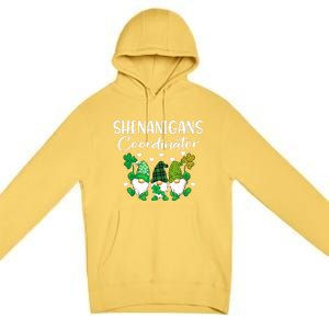 Shenanigans Coordinator St Patricks Day Gnomes Green Proud Premium Pullover Hoodie