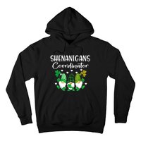 Shenanigans Coordinator St Patricks Day Gnomes Green Proud Hoodie