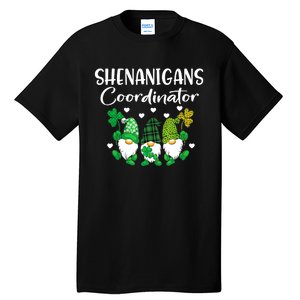 Shenanigans Coordinator St Patricks Day Gnomes Green Proud Tall T-Shirt