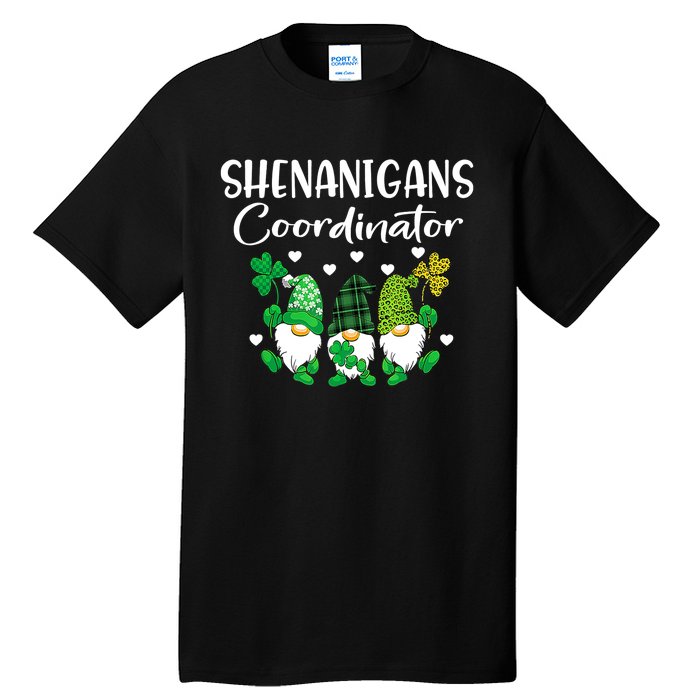 Shenanigans Coordinator St Patricks Day Gnomes Green Proud Tall T-Shirt