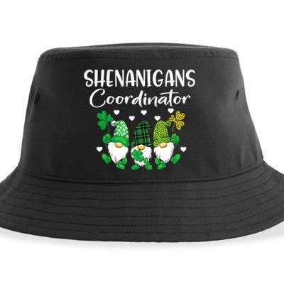 Shenanigans Coordinator St Patricks Day Gnomes Green Proud Sustainable Bucket Hat