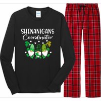 Shenanigans Coordinator St Patricks Day Gnomes Green Proud Long Sleeve Pajama Set