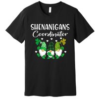 Shenanigans Coordinator St Patricks Day Gnomes Green Proud Premium T-Shirt