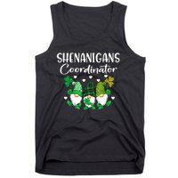 Shenanigans Coordinator St Patricks Day Gnomes Green Proud Tank Top