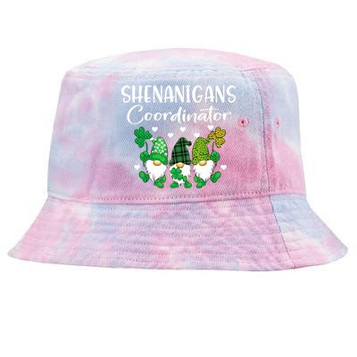 Shenanigans Coordinator St Patricks Day Gnomes Green Proud Tie-Dyed Bucket Hat