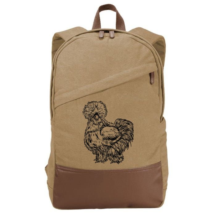 Silkie Chicken Cotton Canvas Backpack