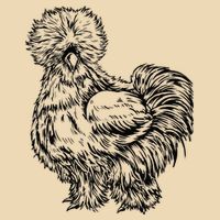 Silkie Chicken Drawstring Bag