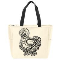 Silkie Chicken Zip Tote Bag