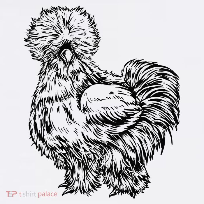Silkie Chicken 11oz C Handle Ceramic Mug