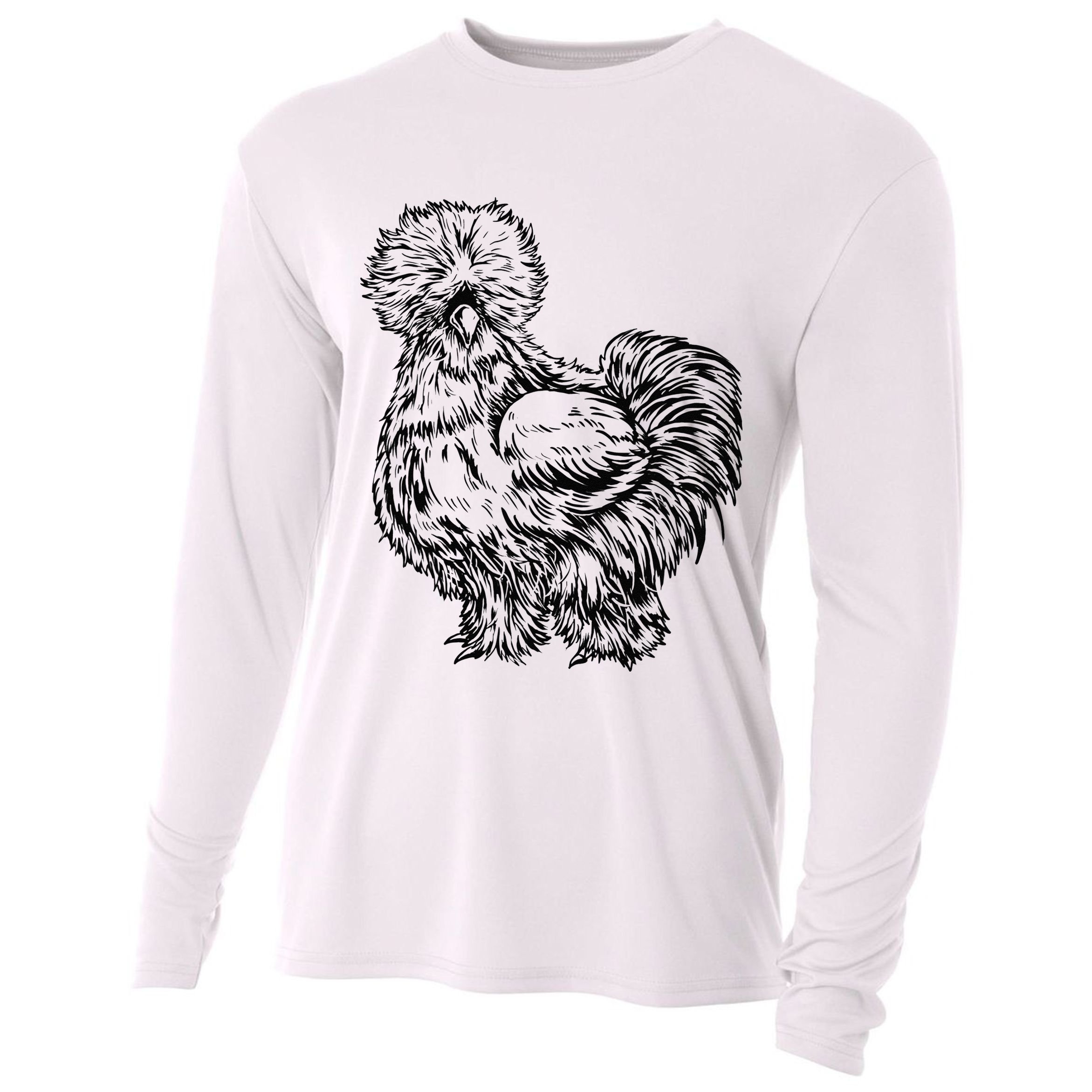 Silkie Chicken Cooling Performance Long Sleeve Crew