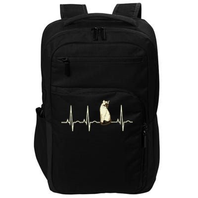 Siamese Cat Siamese Cat Heartbeat Impact Tech Backpack