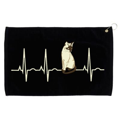 Siamese Cat Siamese Cat Heartbeat Grommeted Golf Towel