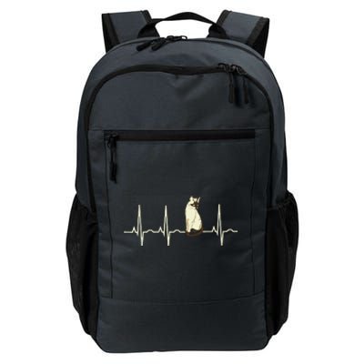 Siamese Cat Siamese Cat Heartbeat Daily Commute Backpack