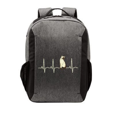 Siamese Cat Siamese Cat Heartbeat Vector Backpack