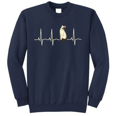 Siamese Cat Siamese Cat Heartbeat Sweatshirt