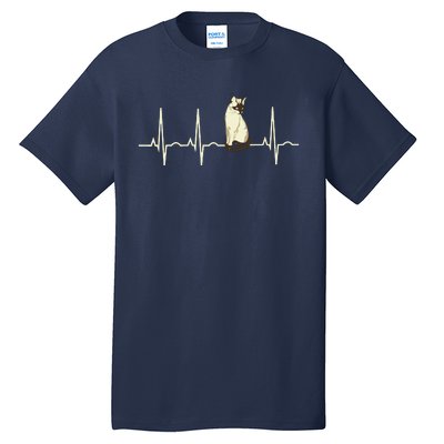 Siamese Cat Siamese Cat Heartbeat Tall T-Shirt